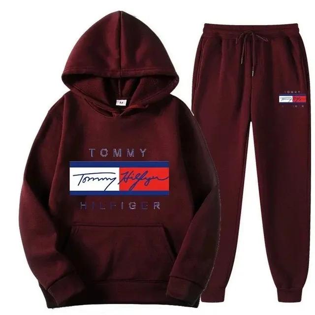 Tommy Hilfiger Hoodie and Joggers Set Signature Logo