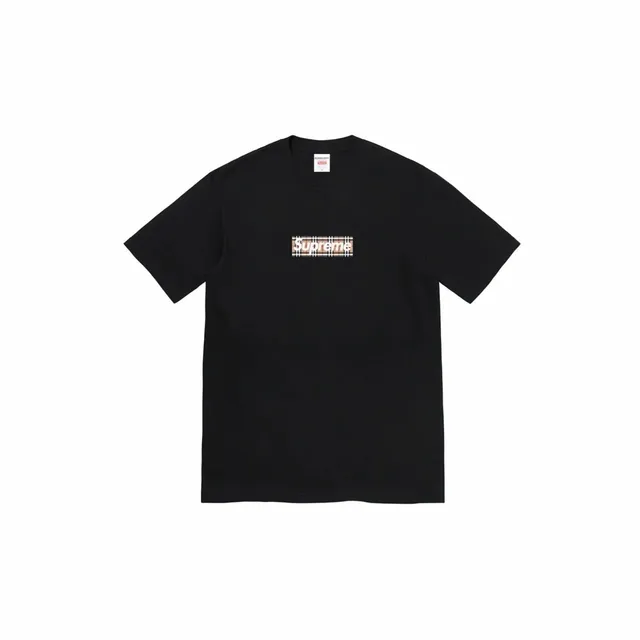 Supreme Box Logo Tee Burberry Check