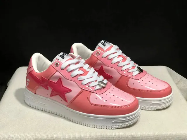 BAPE Shark Low Glossy Pink