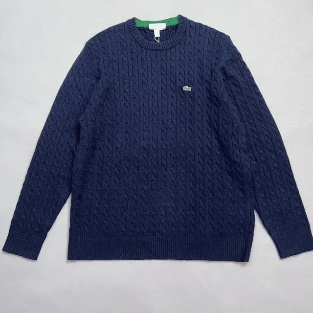 Lacoste Cable Knit Sweater Classic Croc Logo