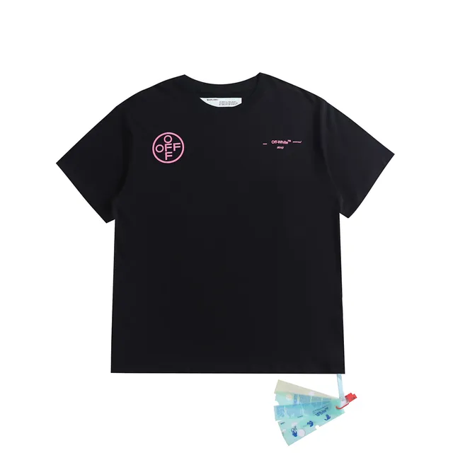 Off-White Circle Logo Tee Pink Logo