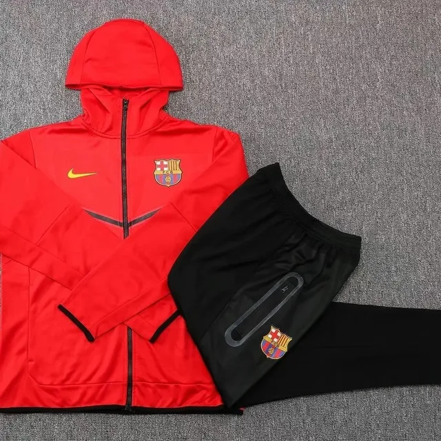 Nike FC Barcelona Tech Fleece Set Red/Black