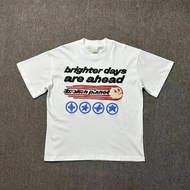 Broken Planet Graphic T-Shirt Brighter Days Are Ahead