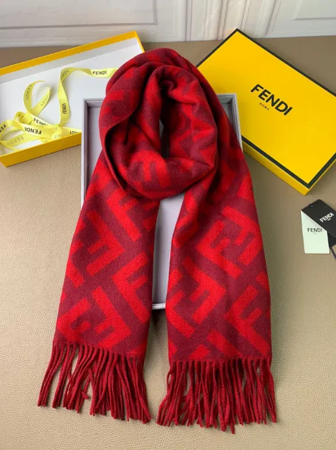Fendi FF Logo Scarf Monogram Print