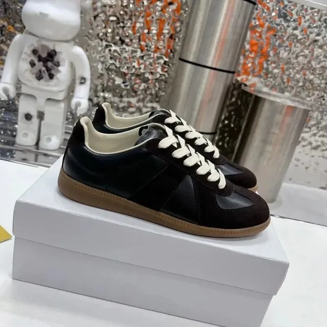 Maison Margiela Tabi Sneaker Black Suede and Leather