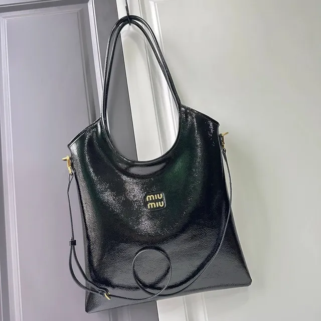 Miu Miu Hobo Bag Shiny Leather