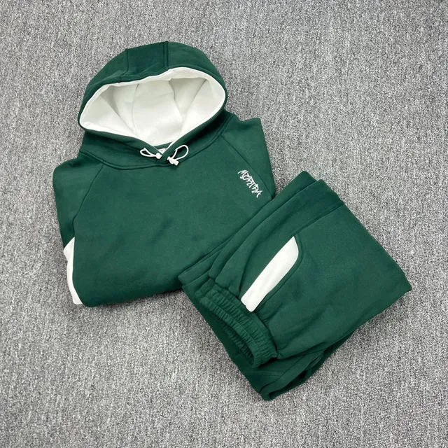 Hoodie and Joggers Set Two-Tone