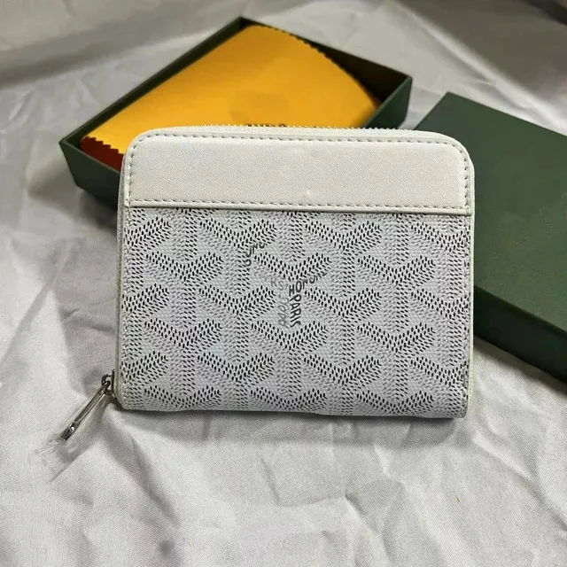 Goyard Zip Wallet Chevron Print