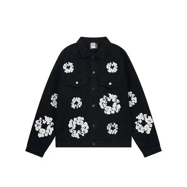 Denim Tears Shark Denim Jacket Floral Print