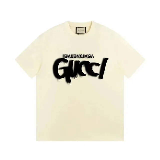 Balenciaga Graphic Tee Gucci Logo Print