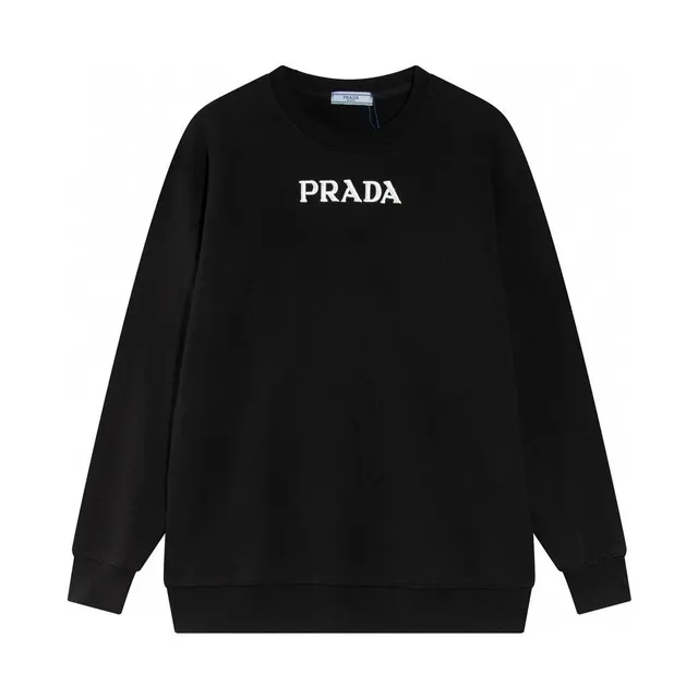Prada Crewneck Sweatshirt Logo Embroidered