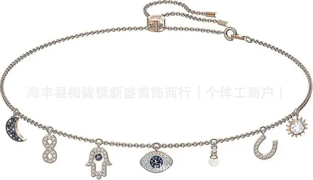 Devil's eye tassel multi-accessory necklace