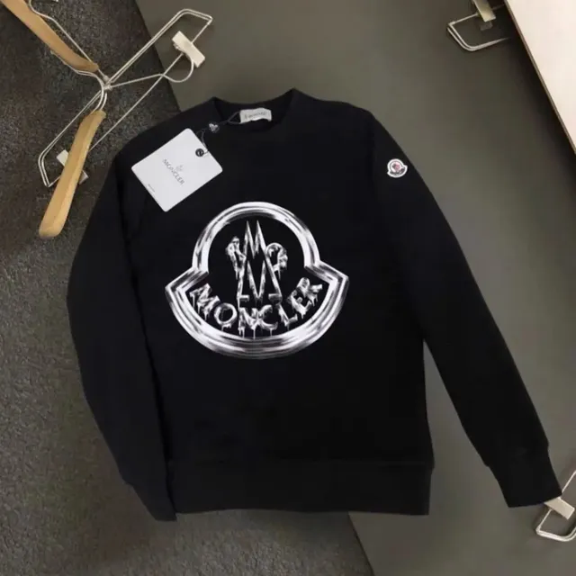 Moncler Crewneck Sweatshirt Dripping Logo Print