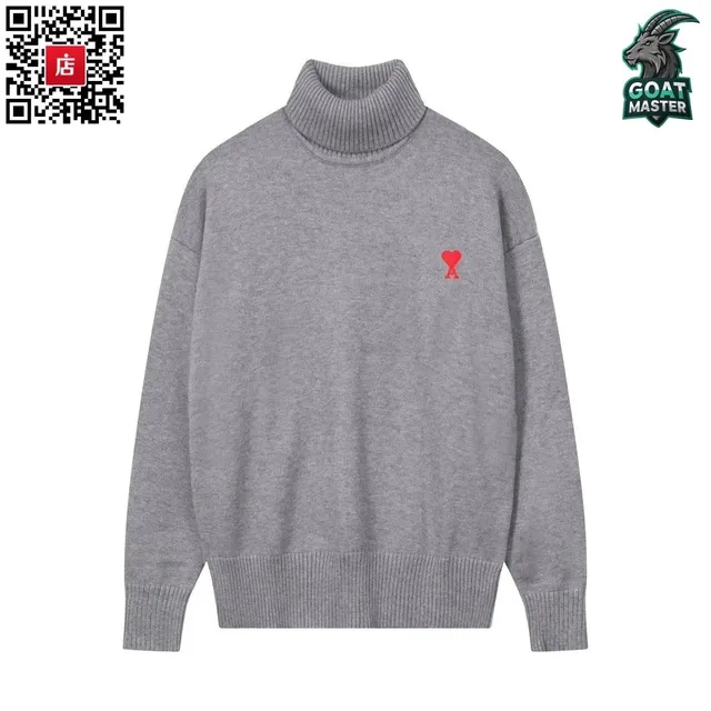 Amiri Turtleneck Sweater Heart Logo