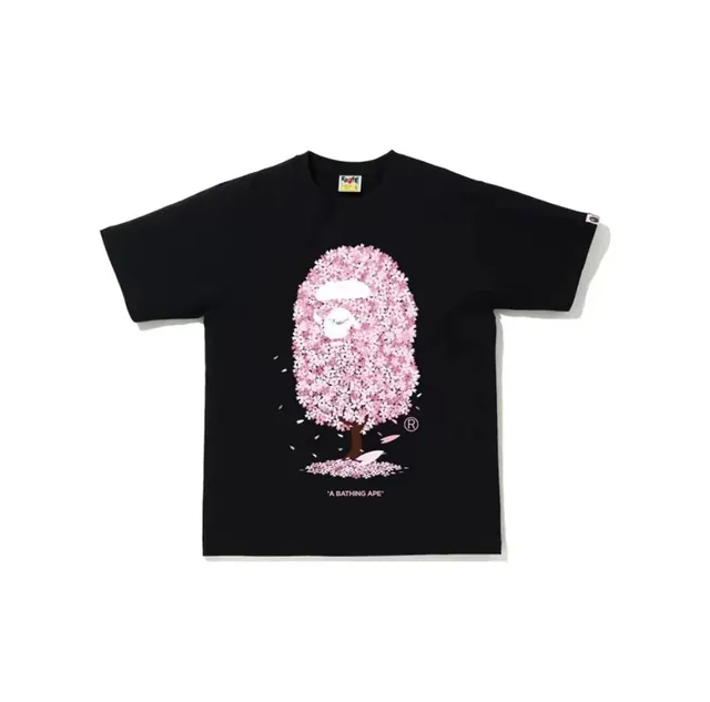 BAPE Graphic Tee Cherry Blossom Ape Head