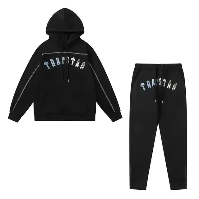 Corteiz Hoodie and Joggers Set TRAPSTAR Logo