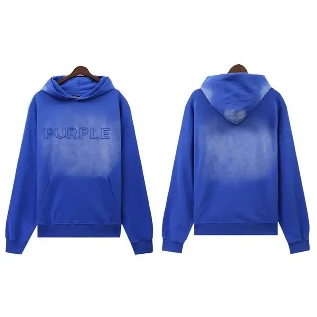 Purple Brand Hooded Sweatshirt Acid Wash