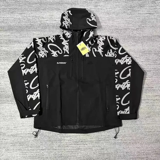 Elitework Windbreaker Jacket Graffiti Print