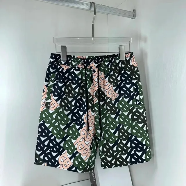 Burberry Monogram Print Shorts Multi-Color Logo Pattern
