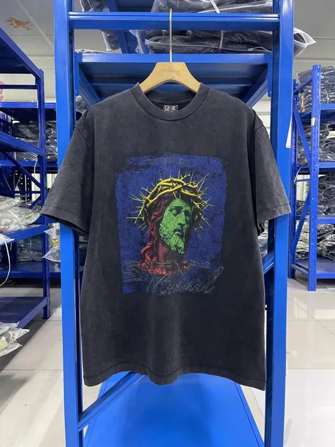 Saint Laurent Graphic T-Shirt Saint Michael Print