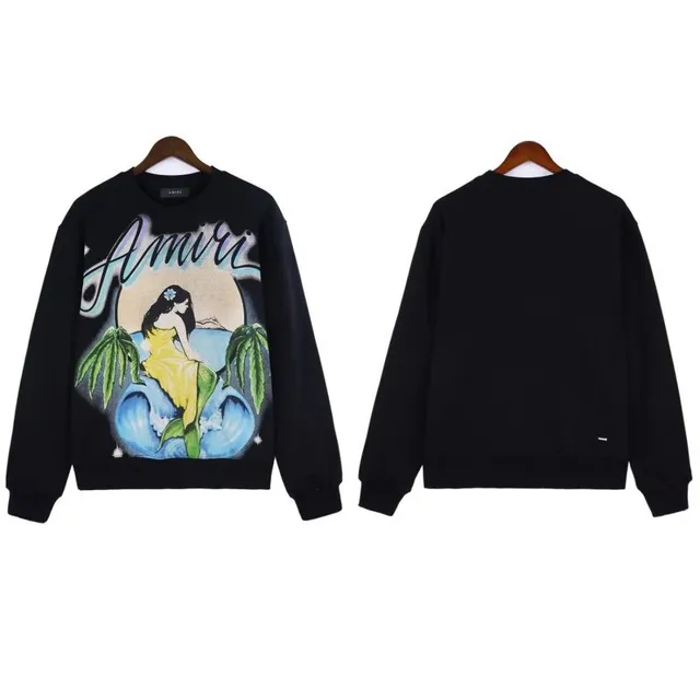 Amiri Crewneck Sweatshirt Mermaid Graphic