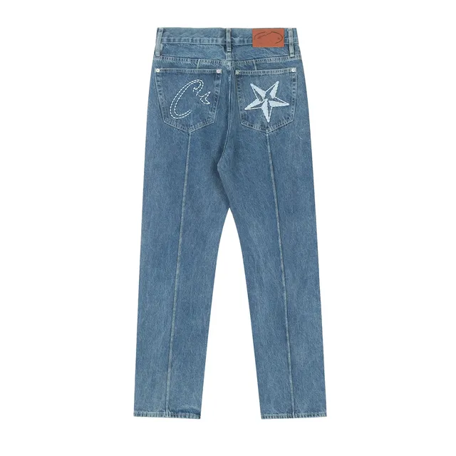 Corteiz Star Jeans Embroidered Back Pockets