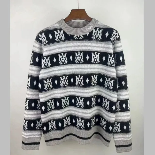 Amiri Knit Sweater Logo Stripe