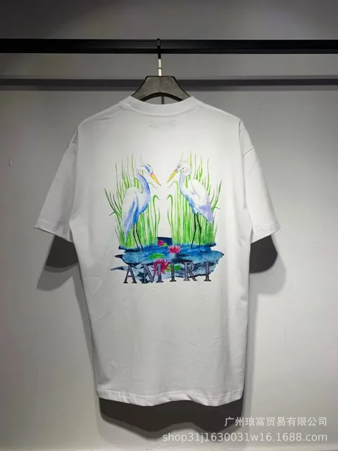 Amiri Graphic Tee Heron Print