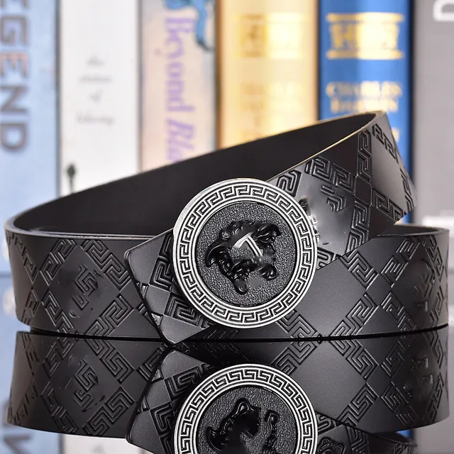 21 # Silver Buckle+Antique Medusa Black