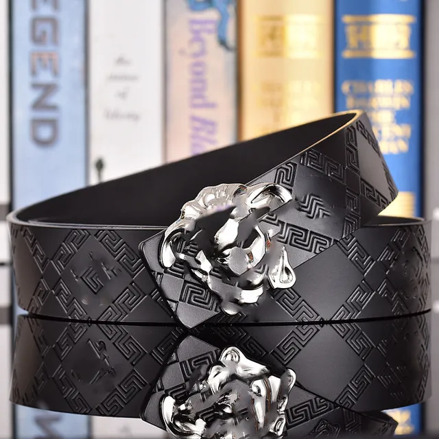 5 # Silver Buckle+Antique Medusa Black