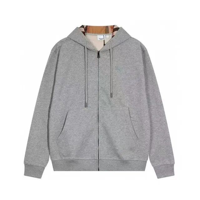 Burberry Zip-Up Hoodie Checkered Lining
