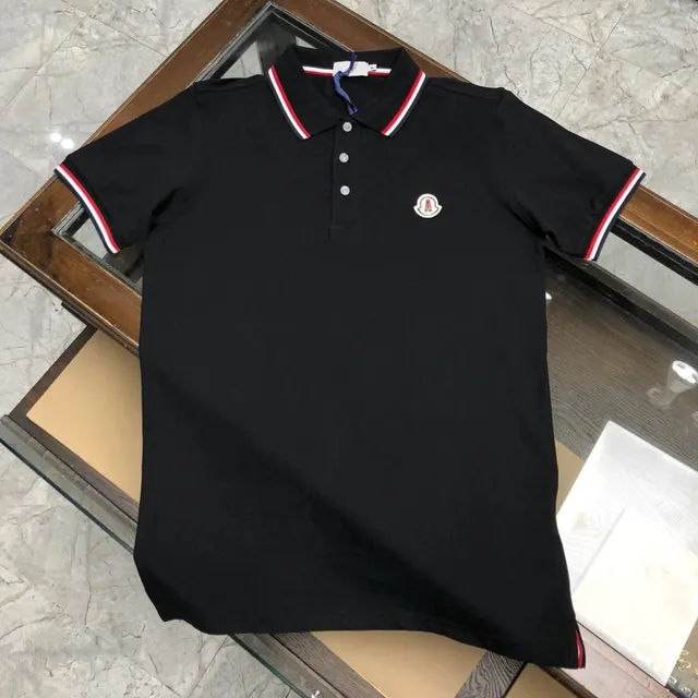 Moncler Polo Shirt Tri-Color Trim
