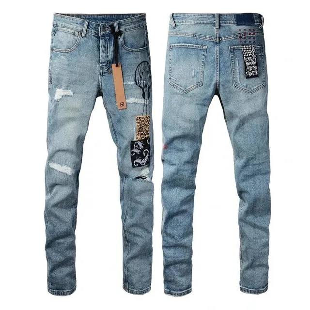 Distressed Jeans Patchwork