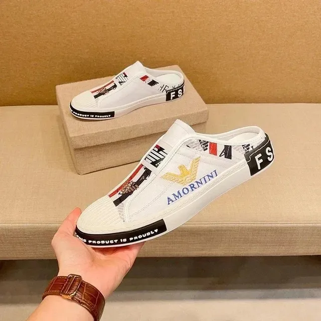 Amiri Mule Sneaker Embroidered Logo