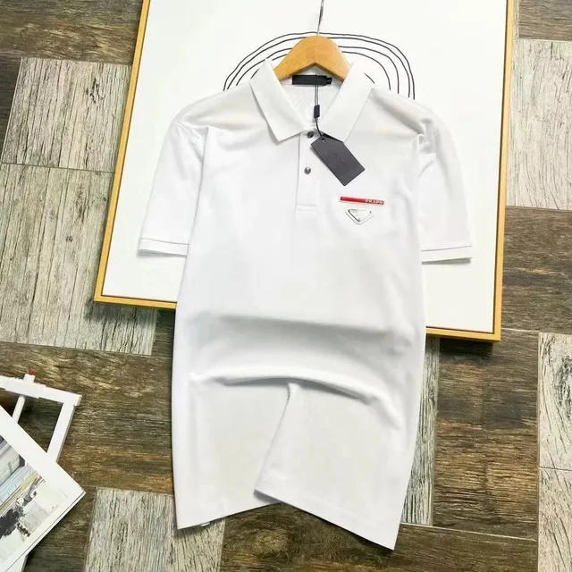Prada Polo Shirt Triangle Logo
