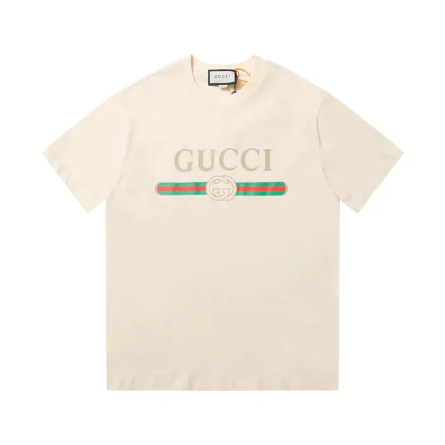 Gucci Logo T-Shirt Web Stripe