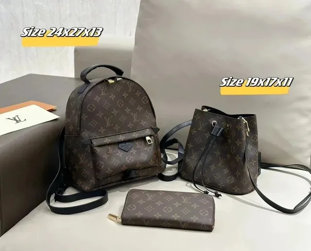 Louis Vuitton Monogram Canvas Set Brown Monogram