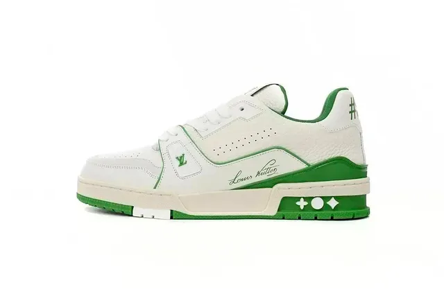 Louis Vuitton LV Trainer White and Green