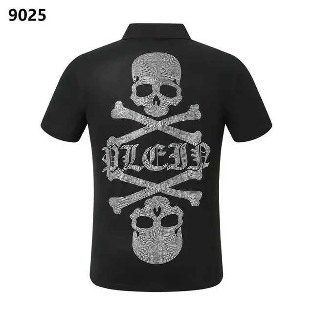 Pleasures Polo Shirt Crystal Skull Crossbones