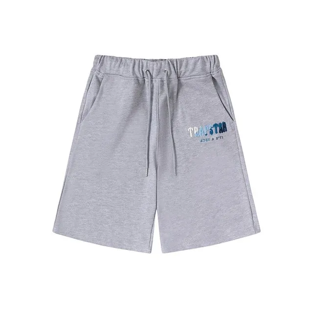 Corteiz Logo Shorts Heather Grey with Embroidered Logo