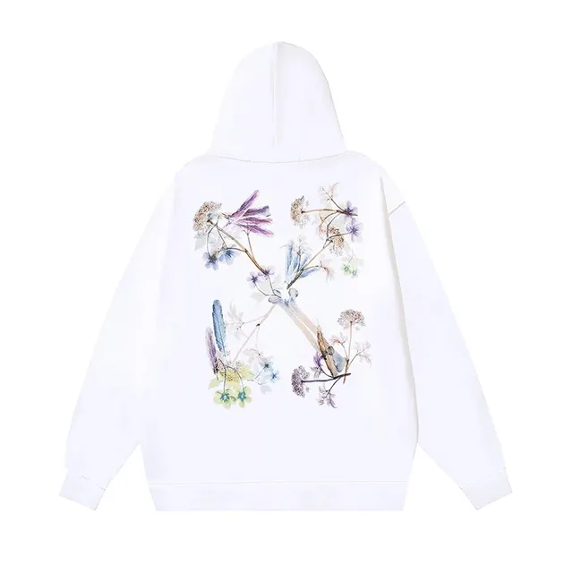 Off-White Hoodie Floral Arrow Print