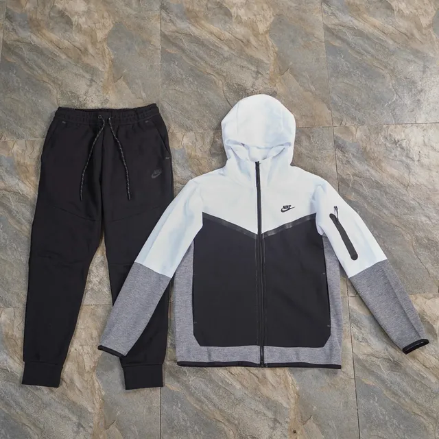 Nike Tech Fleece Hoodie and Joggers Color-Blocked