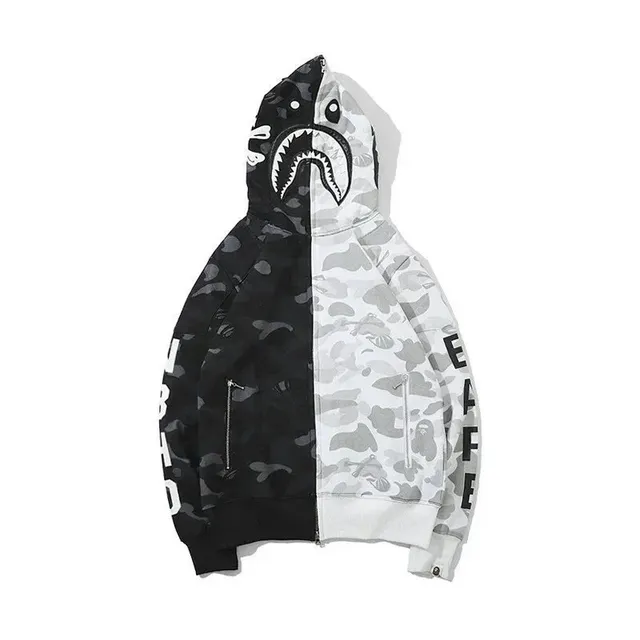 BAPE Shark Hoodie Split Camo