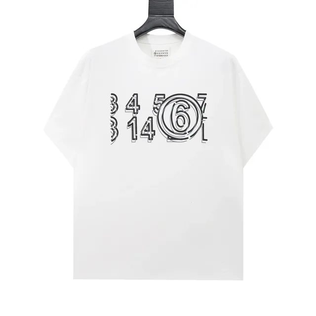 Maison Margiela Number Print T-Shirt Numeric Graphic