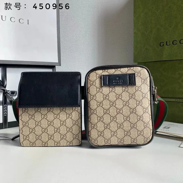 Gucci GG Marmont Mini Crossbody Monogram Canvas with Web Strap