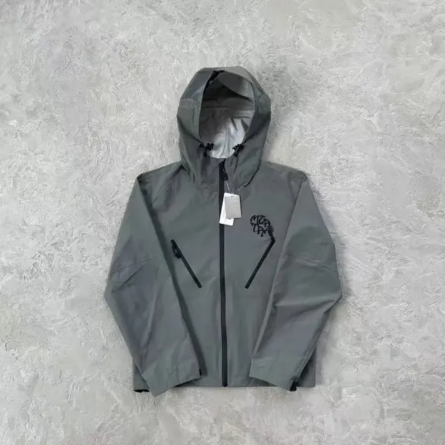 Chrome Hearts Hooded Jacket Embroidered Logo