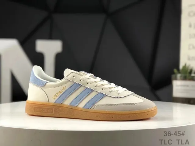 Adidas Samba Cream and Light Blue