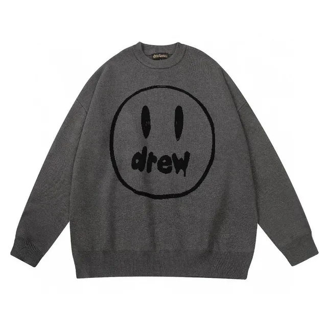 Drew House Smiley Knit Sweater Black Logo
