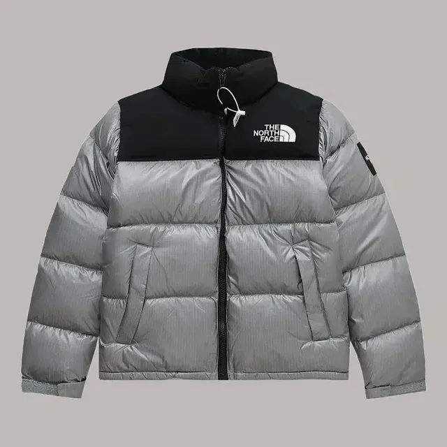 The North Face Nuptse Jacket Metallic Grey/Black