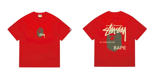 Stüssy Graphic Tee BAPE x Stussy Collaboration